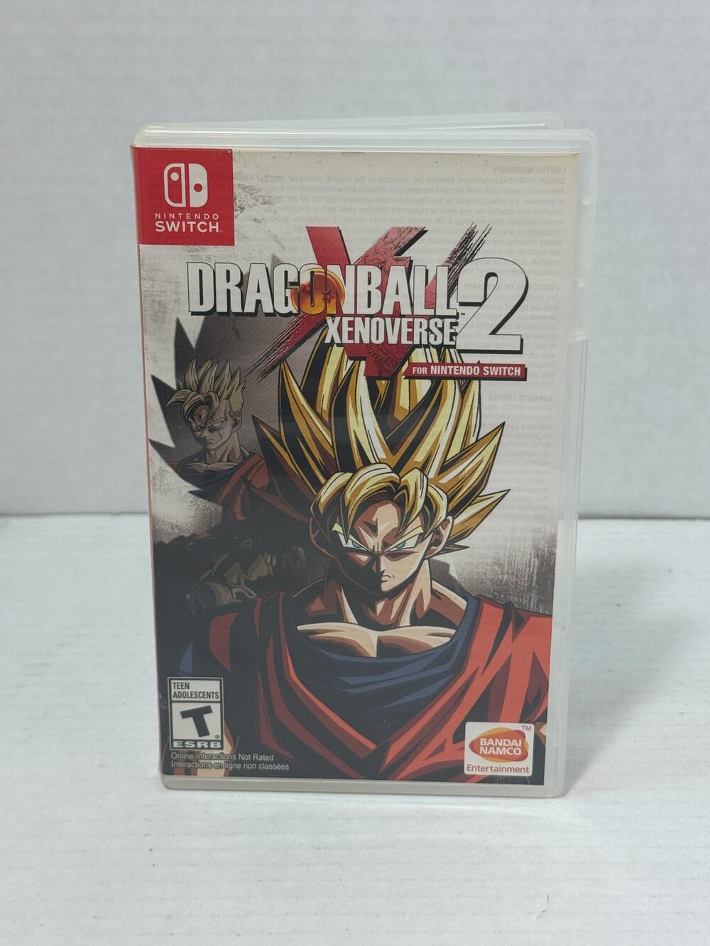 Replacement Case Dragonball 2 Xenoverse for Nintendo Switch